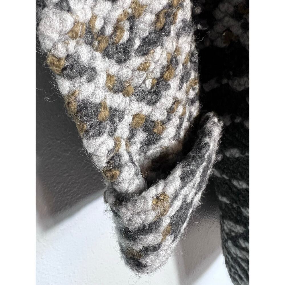 Lucky Brand Wool Size S Cardigan Lagenlook Layering Thick Knit Draped Oversized - Picture 5 of 12